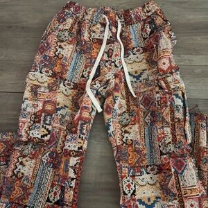 SHEIN Multicolor Patchwork Cargo Pants